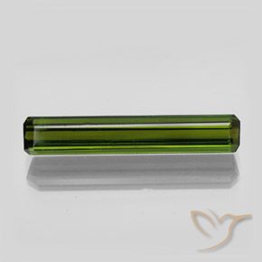 2.70ct 자연스러운 포레스트 그린 전기석, 에메랄드 컷, VVS-VS