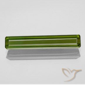 2.29ct 자연스러운 따뜻한 녹색 전기석, 에메랄드 컷, VVS
