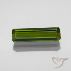 2.36ct 자연스러운 해초 녹색 전기석, 에메랄드 컷, VVS