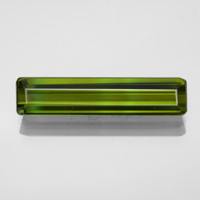 2.47캐럿 천연 그린 투르말린, 에메랄드 컷, 19.5×4.3 mm, VVS-VS