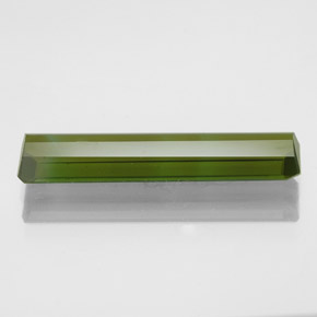 2.47캐럿 천연 그린 투르말린, 에메랄드 컷, 19.5×4.3 mm, VVS-VS