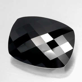 49.37캐럿 천연 숄 투르말린, 쿠션 컷, 26×19.3 mm, 불투명체