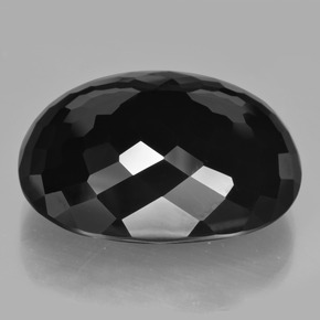 52.89캐럿 천연 숄 투르말린, 타원형 컷, 25.7×21.4 mm, 불투명체