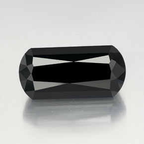 40.88캐럿 천연 검정색 투르말린, 멋진 모양, 27.8×13.5 mm, 불투명체