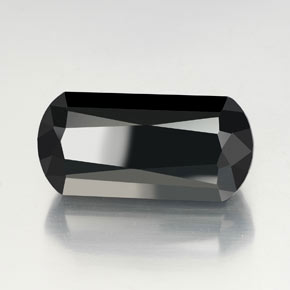 40.88캐럿 천연 검정색 투르말린, 멋진 모양, 27.8×13.5 mm, 불투명체