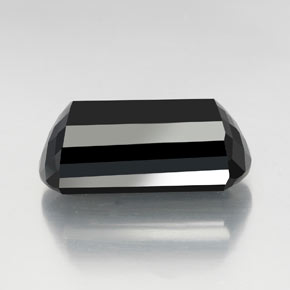 40.88캐럿 천연 검정색 투르말린, 멋진 모양, 27.8×13.5 mm, 불투명체