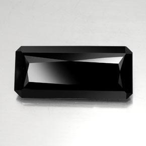 35.23캐럿 천연 숄 투르말린, 에메랄드 컷, 30.7×13.7 mm, 불투명체
