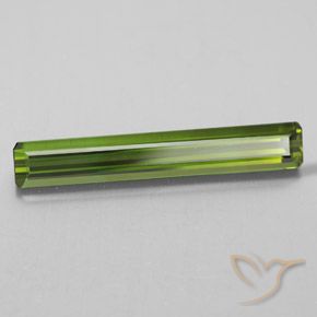 2.28캐럿 천연 Medium Light Green 전기석, 옥타곤 / 에메랄드 컷, VVS