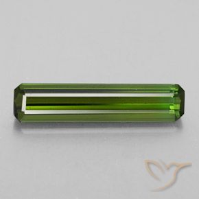 2.21ct 자연스러운 황록색 전기석, 에메랄드 컷, VVS