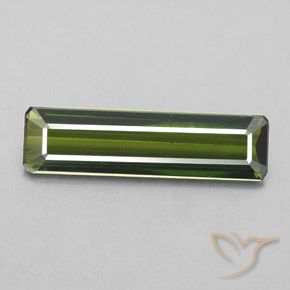 2.20ct 자연스러운 포레스트 그린 전기석, 에메랄드 컷, VS