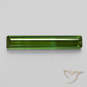 2.29ct 자연스러운 흙빛 녹색 전기석, 에메랄드 컷, VVS
