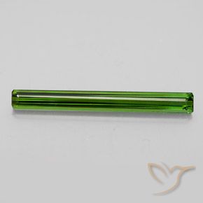 2.49ct 자연스러운 포레스트 그린 전기석, 에메랄드 컷, VVS