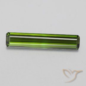 2.31ct 자연스러운 미디엄 그린 전기석, 에메랄드 컷, VVS-VS
