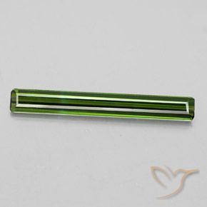 2.08ct 자연스러운 짙은 녹색 전기석, 에메랄드 컷, VS