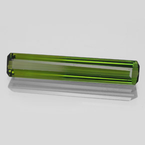 2.70캐럿 천연 짙은 녹색 전기석, 에메랄드 컷, VVS-VS