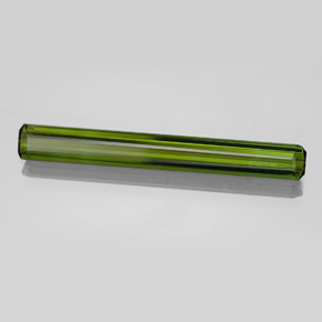 2.65캐럿 천연 그린 투르말린, 에메랄드 컷, 30.3×3.8 mm, VVS-VS