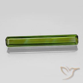 2.14ct 자연스러운 황록색 전기석, 에메랄드 컷, VVS-VS