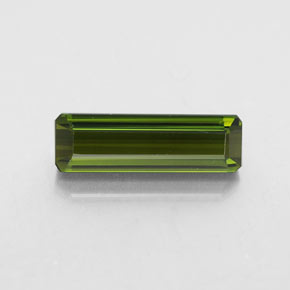 2.25캐럿 천연 그린 투르말린, 에메랄드 컷, 14×4.3 mm, VVS