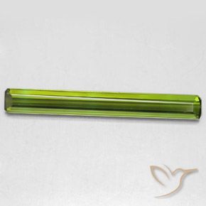2.56ct 자연스러운 해초 녹색 전기석, 에메랄드 컷, VVS