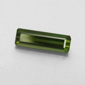 2.22캐럿 천연 그린 투르말린, 에메랄드 컷, 14×4.4 mm, VVS-VS