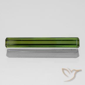 1.40ct 자연스러운 흙빛 녹색 전기석, 에메랄드 컷, VVS-VS
