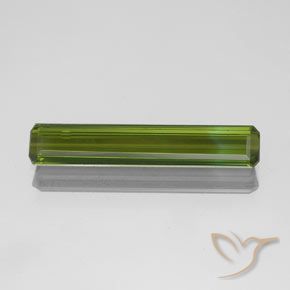 1.14ct 자연스러운 포레스트 그린 전기석, 에메랄드 컷, VVS