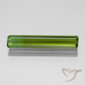 1.52ct 자연스러운 해초 녹색 전기석, 에메랄드 컷, VVS