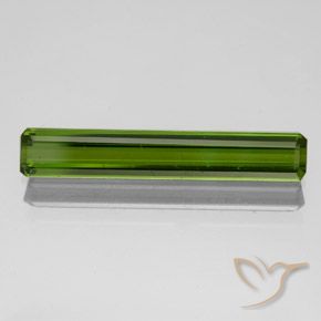 1.51ct 자연스러운 짙은 녹색 전기석, 에메랄드 컷, VVS-VS