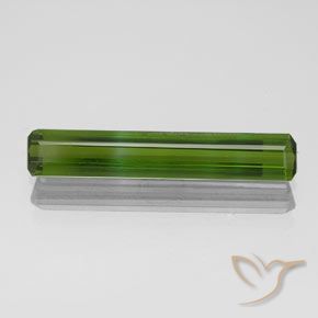 1.55ct 자연스러운 짙은 녹색 전기석, 에메랄드 컷, VVS-VS