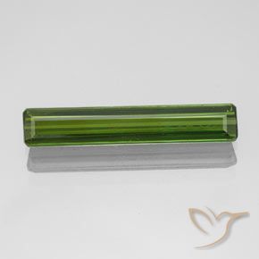 1.70ct 자연스러운 포레스트 그린 전기석, 에메랄드 컷, VVS