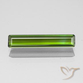 1.45ct 자연스러운 황록색 전기석, 에메랄드 컷, VVS-VS