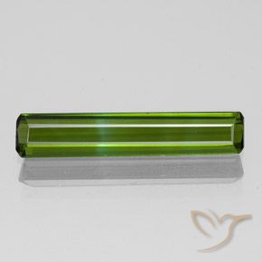 1.16ct 자연스러운 짙은 녹색 전기석, 에메랄드 컷, VVS-VS