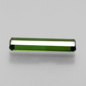 1.27캐럿 천연 그린 투르말린, 에메랄드 컷, 14.4×3.7 mm, VVS-VS