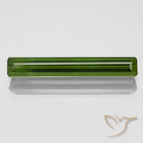 1.83ct 자연스러운 짙은 녹색 전기석, 에메랄드 컷, VVS-VS