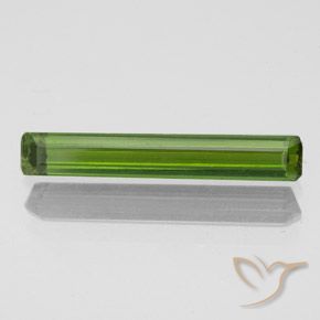 1.00ct 자연스러운 해초 녹색 전기석, 에메랄드 컷, VS