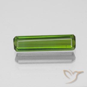 1.10ct 자연스러운 짙은 녹색 전기석, 에메랄드 컷, VS