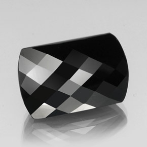 32.06캐럿 천연 검정색 투르말린, 멋진 모양, 22.5×14.5 mm, 불투명체