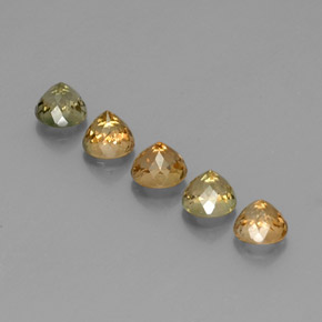 캐럿 천연 멀티컬러 투르말린 보석, 라운드 컷, 4.67 mm, VVS