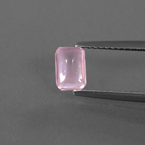 0.57캐럿 천연 핑크 투르말린, 투명한, 6.4×4.4 mm, 투명/반투명