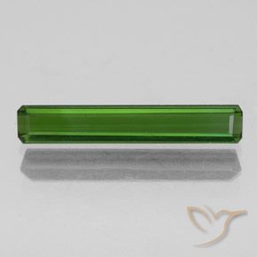 1.37ct 자연스러운 딥그린 전기석, 에메랄드 컷, VVS-VS