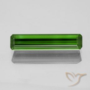 1.73ct 자연스러운 미디엄-다크 그린 전기석, 에메랄드 컷, VS