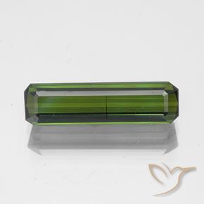 1.71ct 자연스러운 딥그린 전기석, 에메랄드 컷, SI