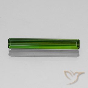 2.69ct 자연스러운 흙빛 녹색 전기석, 에메랄드 컷, VVS-VS