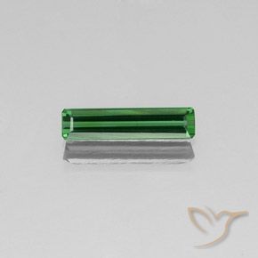 1.29ct 자연스러운 연한 초록색 전기석, 에메랄드 컷, VS