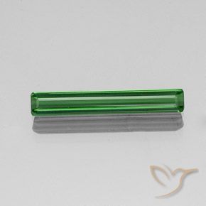 1.77ct 자연스러운 녹색 전기석, 에메랄드 컷, VVS