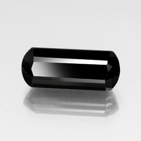 13.07캐럿 천연 검정색 투르말린, 멋진 모양, 21×8.6 mm, 불투명체