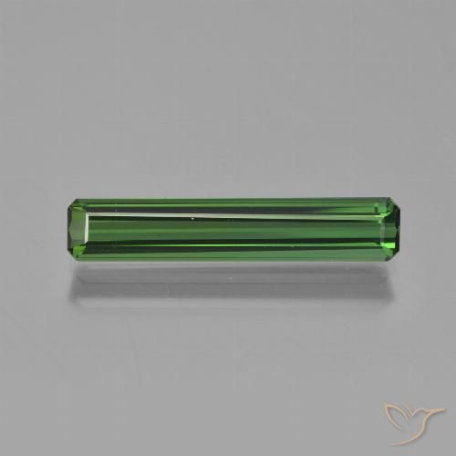 1.92ct 자연스러운 녹색 전기석, 에메랄드 컷, VS-SI