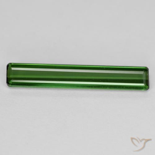1.81ct 자연스러운 흙빛 녹색 전기석, 에메랄드 컷, VVS