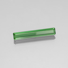 1.88캐럿 천연 미디엄 그린 투르말린, 에메랄드 컷, 20.9×3.4 mm, VVS-VS