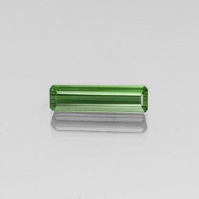 1.48캐럿 천연 그린 투르말린, 에메랄드 컷, 13.7×3.6 mm, VVS-VS
